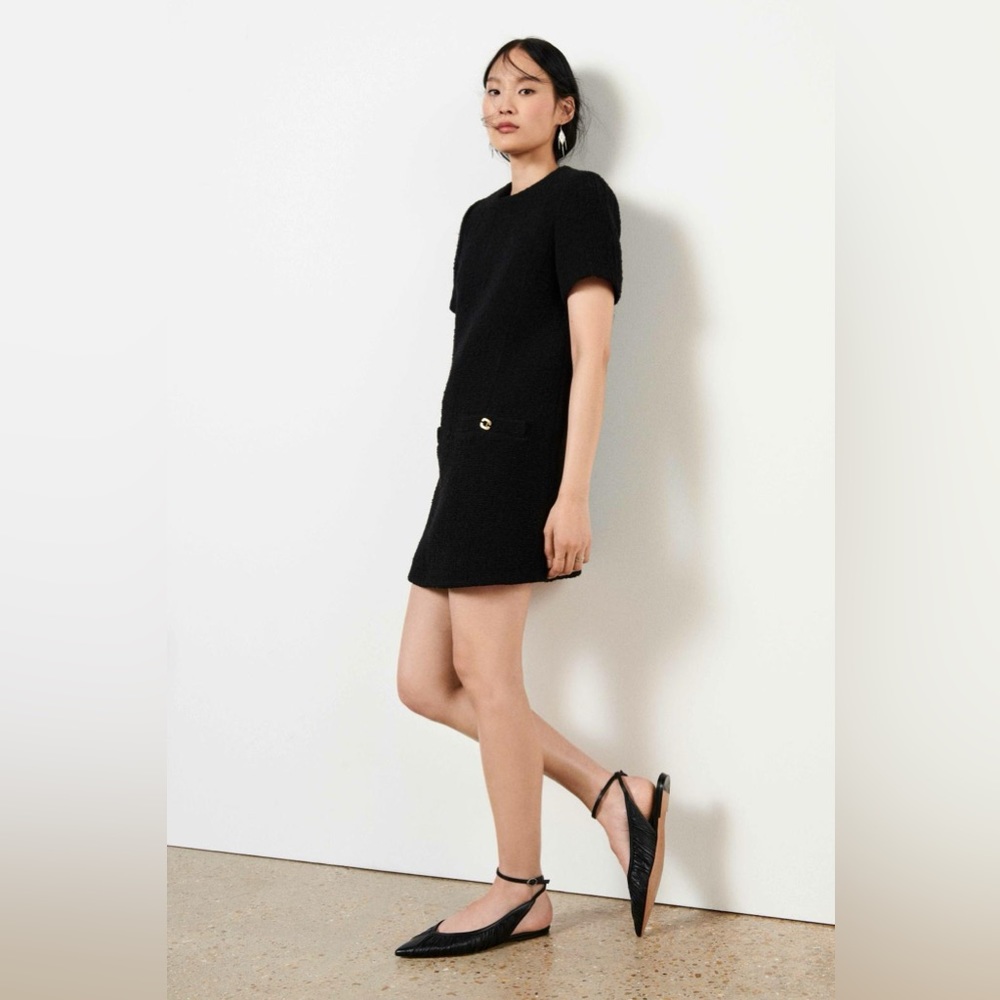 Ba&sh tweed black mini dress. Mel dress. Size 0